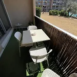 Апартаменты Le Santorin T2 Climatise Parking Piscine Баларук-ле-Бен