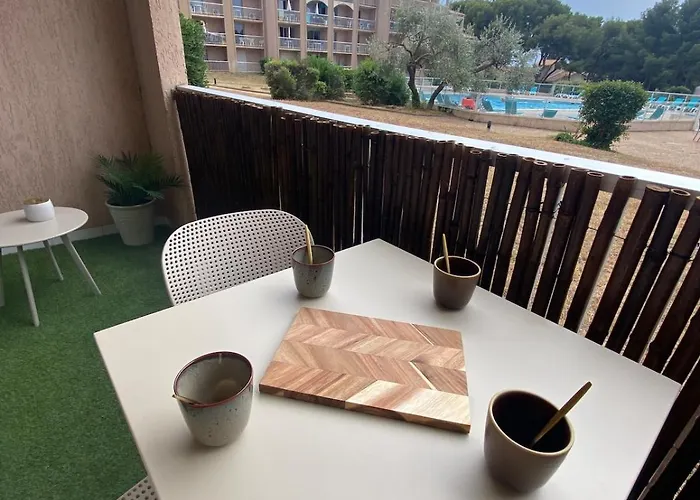 Le Santorin T2 Climatise Parking Piscine 巴拉吕克莱班